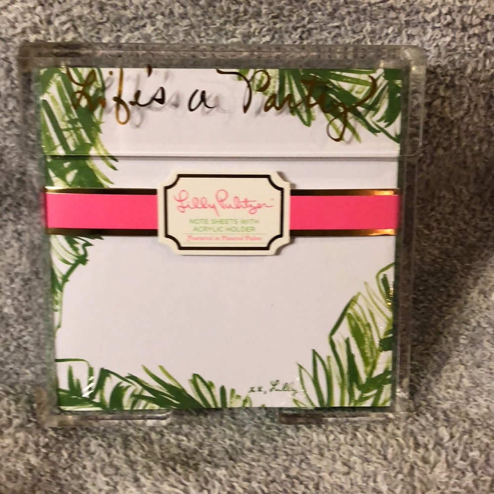 NWT Lilly Pulitzer Note Cube